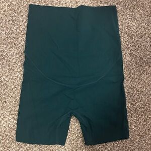 Green Maternity Bike Shorts